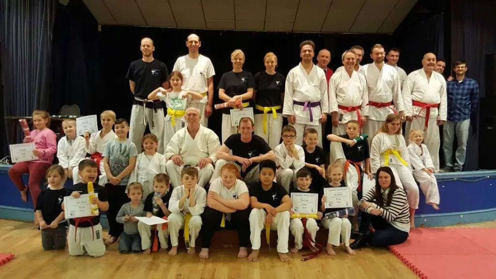 AR Martial Arts students and instructors together after training